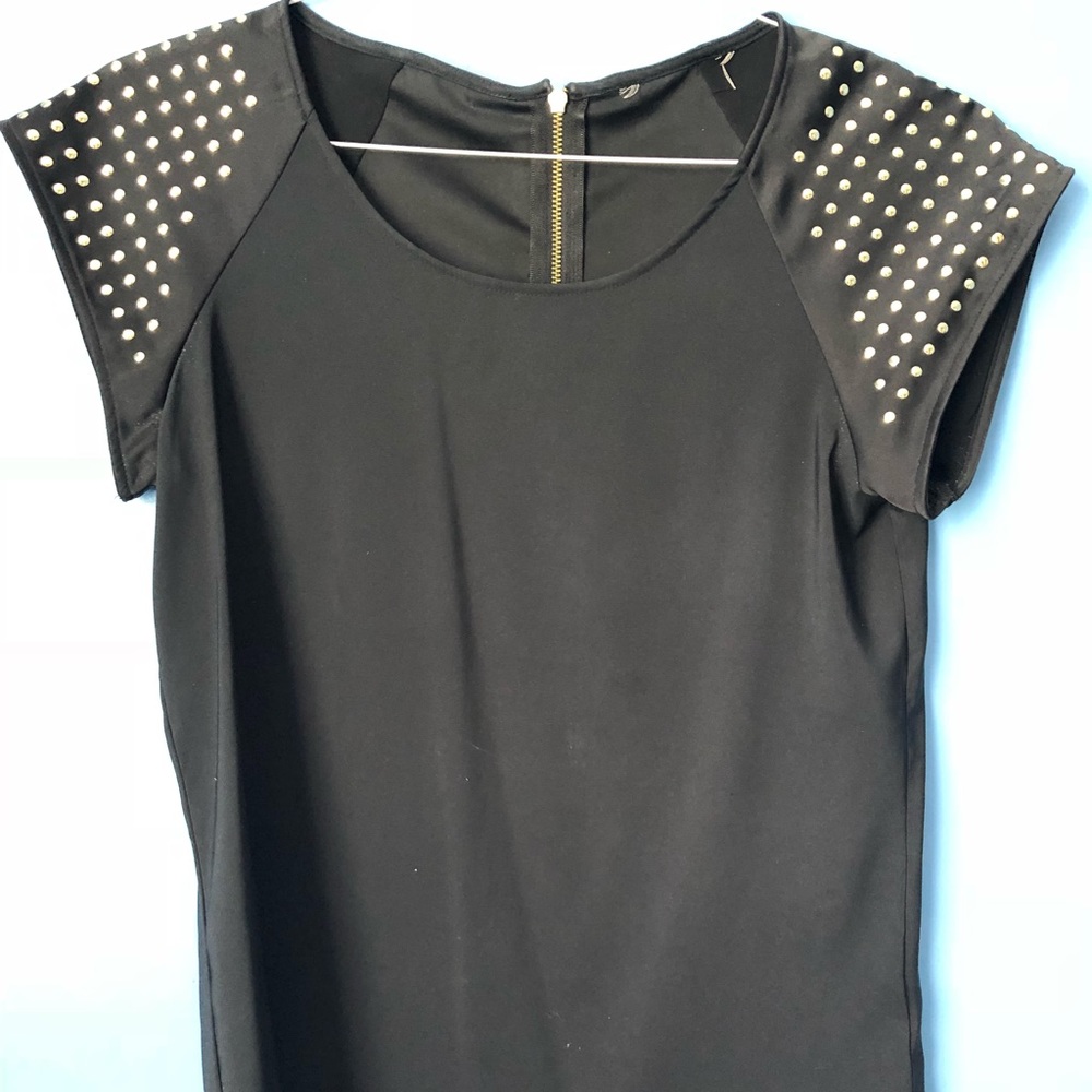 Express Black Sequin Top